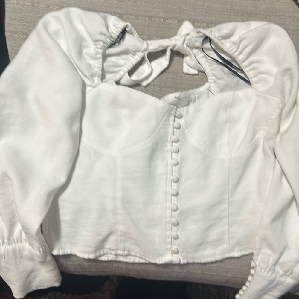 churchy vibe cute white top